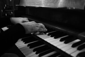 Organist's hands